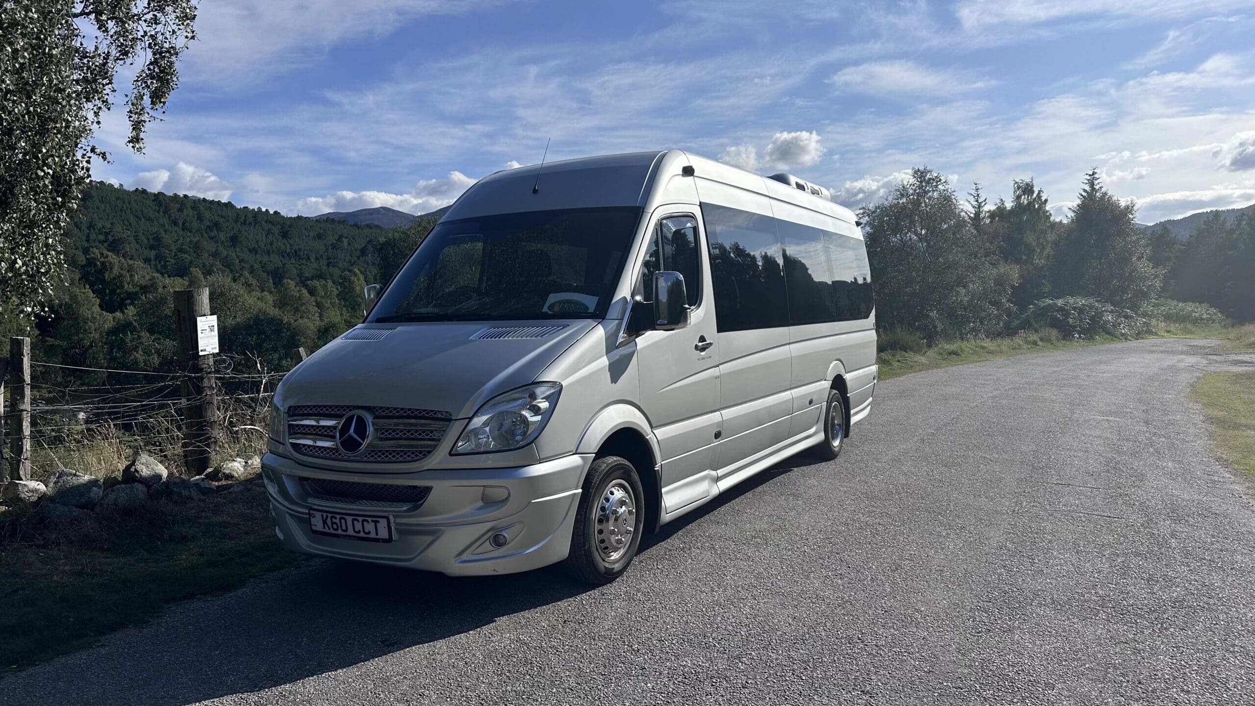 Black Mercedes V-Class executive vehicle