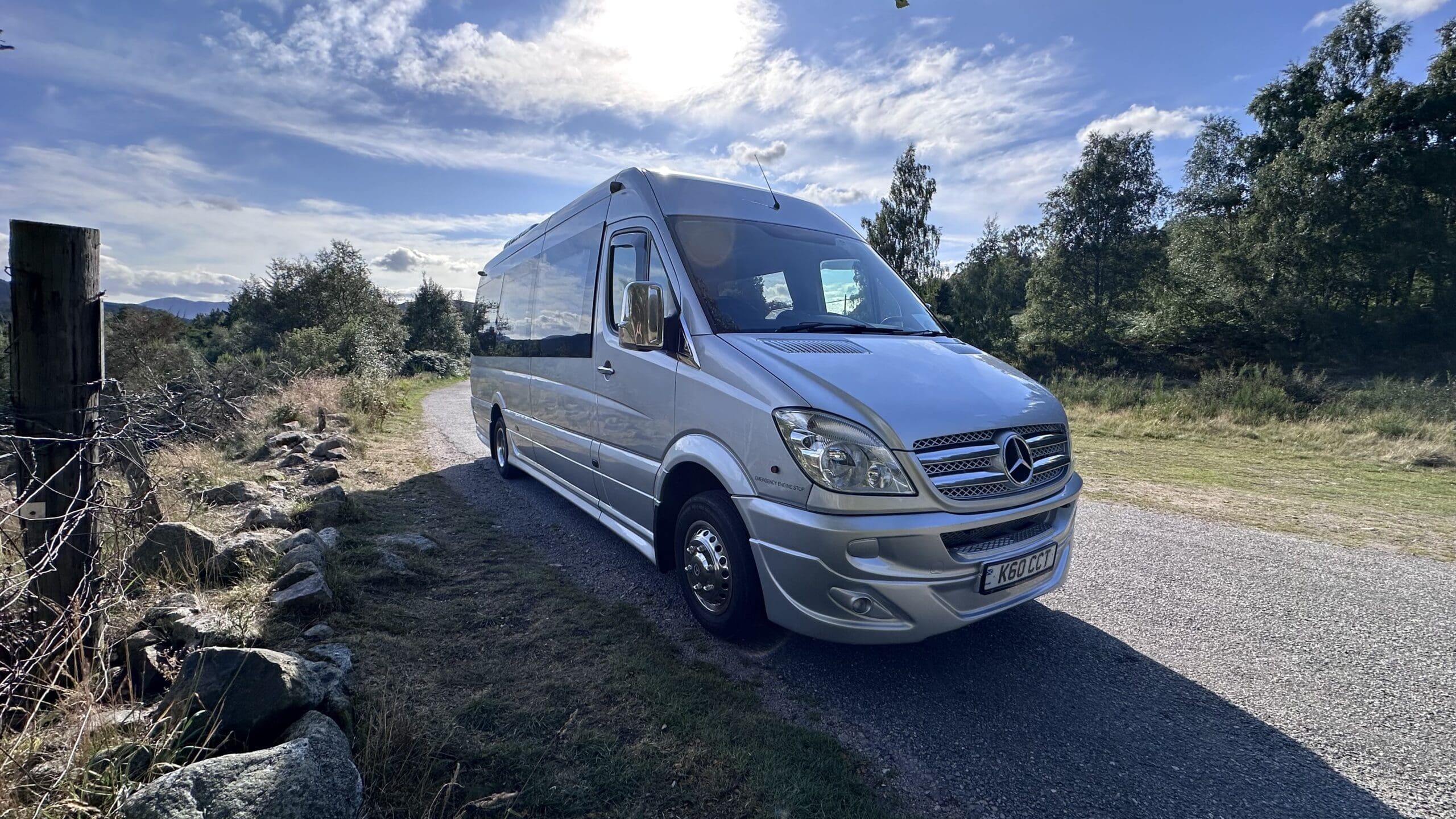 Black Mercedes V-Class executive vehicle