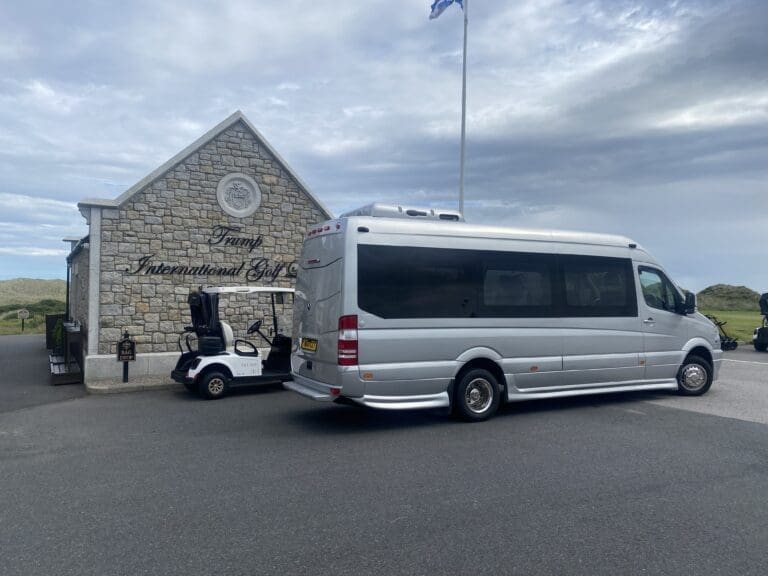 Mercedes Sprinter at Trump International Golf Club Scotland